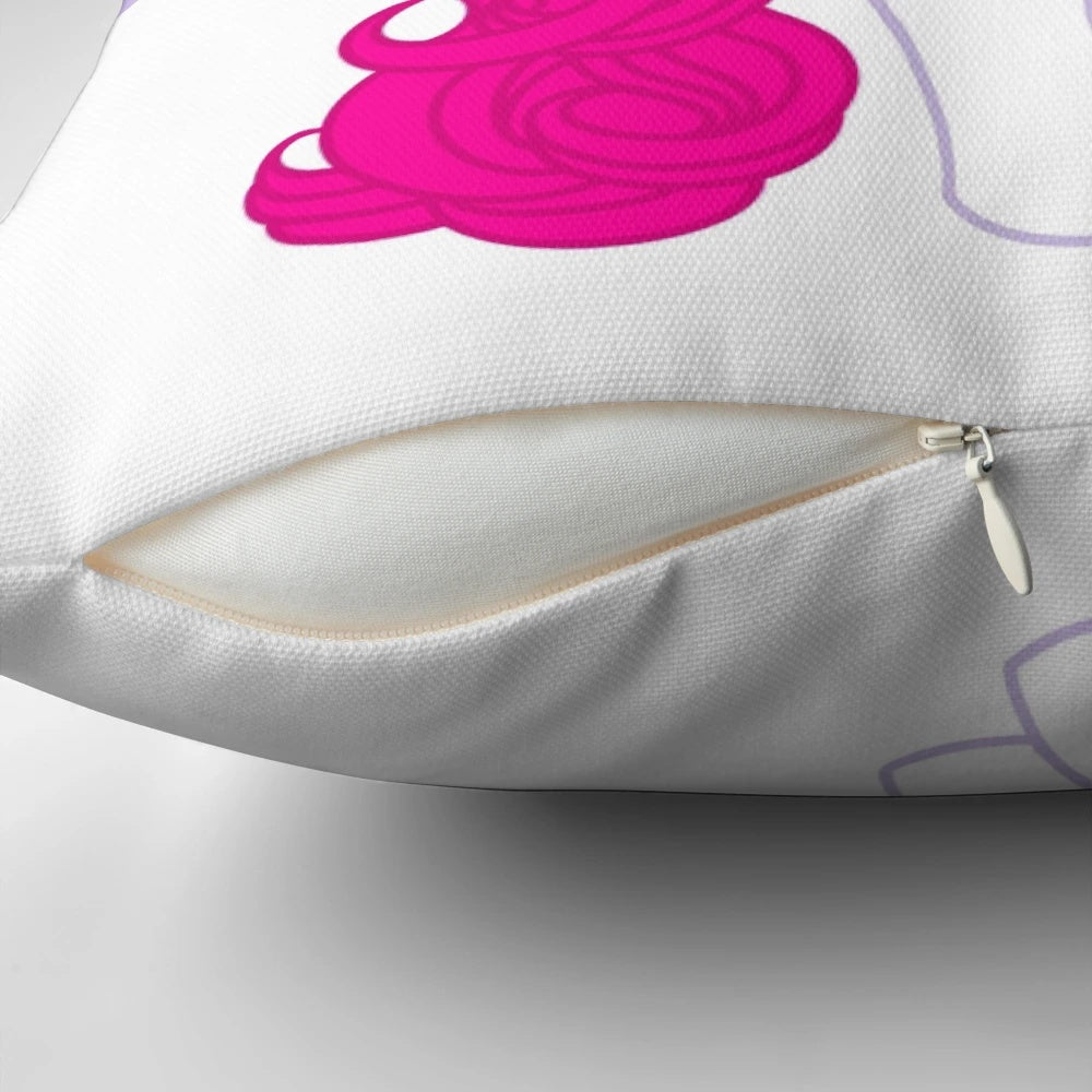 Colorful and vintage-inspired MLP G1 "Truly" pillow with a rainbow unicorn design