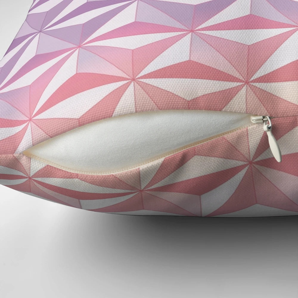 Vintage-inspired purple pillow with a geodesic sphere design, perfect for Disney fans.