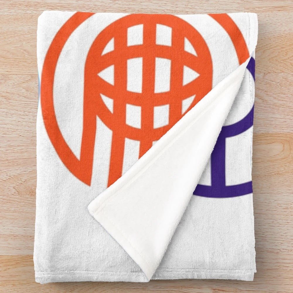Retro Disney Plush Blanket featuring classic Epcot Center logos and attractions
