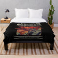 Retro-style Dungeons & Dragons plush blanket featuring fantasy art