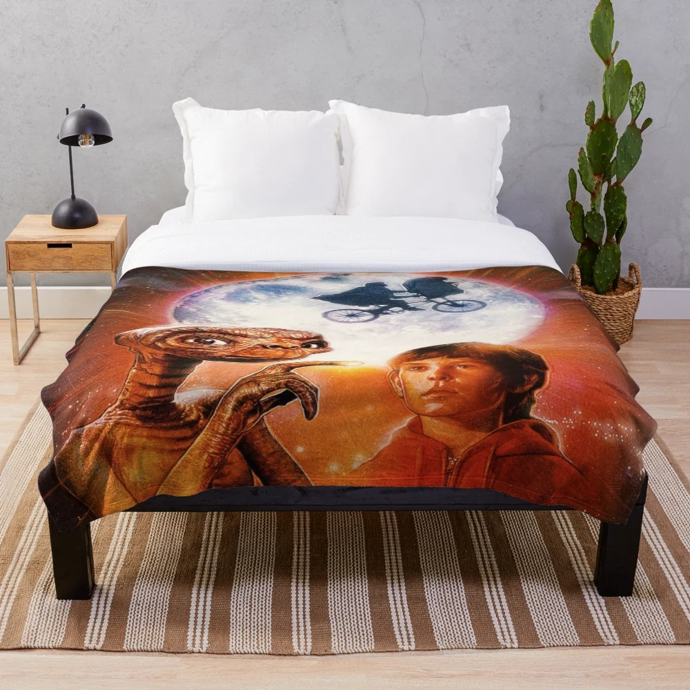 E.T. The Extra Terrestrial movie-inspired plush blanket