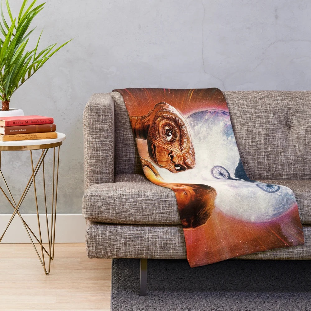 E.T. The Extra Terrestrial movie-inspired plush blanket