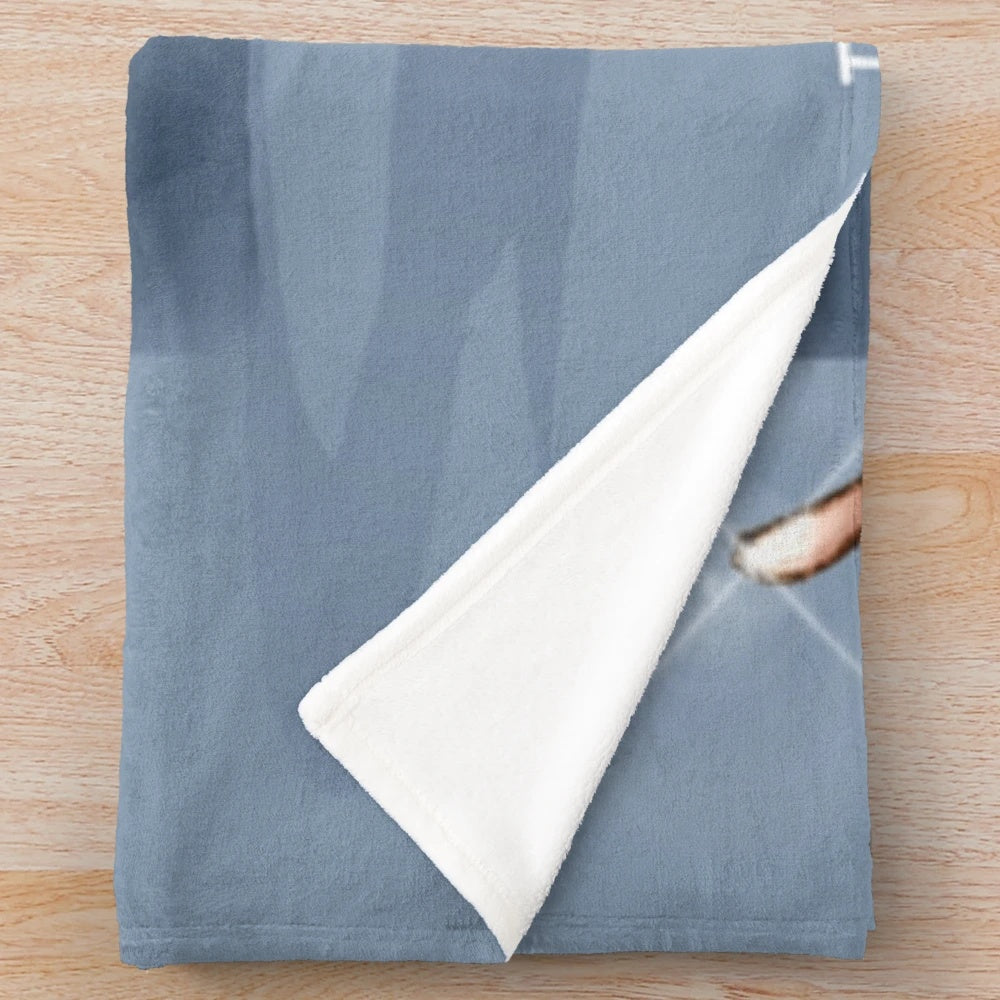 Retro plush blanket featuring E.T. the Extra Terrestrial from the iconic 1980s sci-fi movie