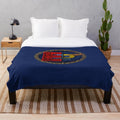 Plush blanket featuring the vintage logo of the electric light orchestra rock band