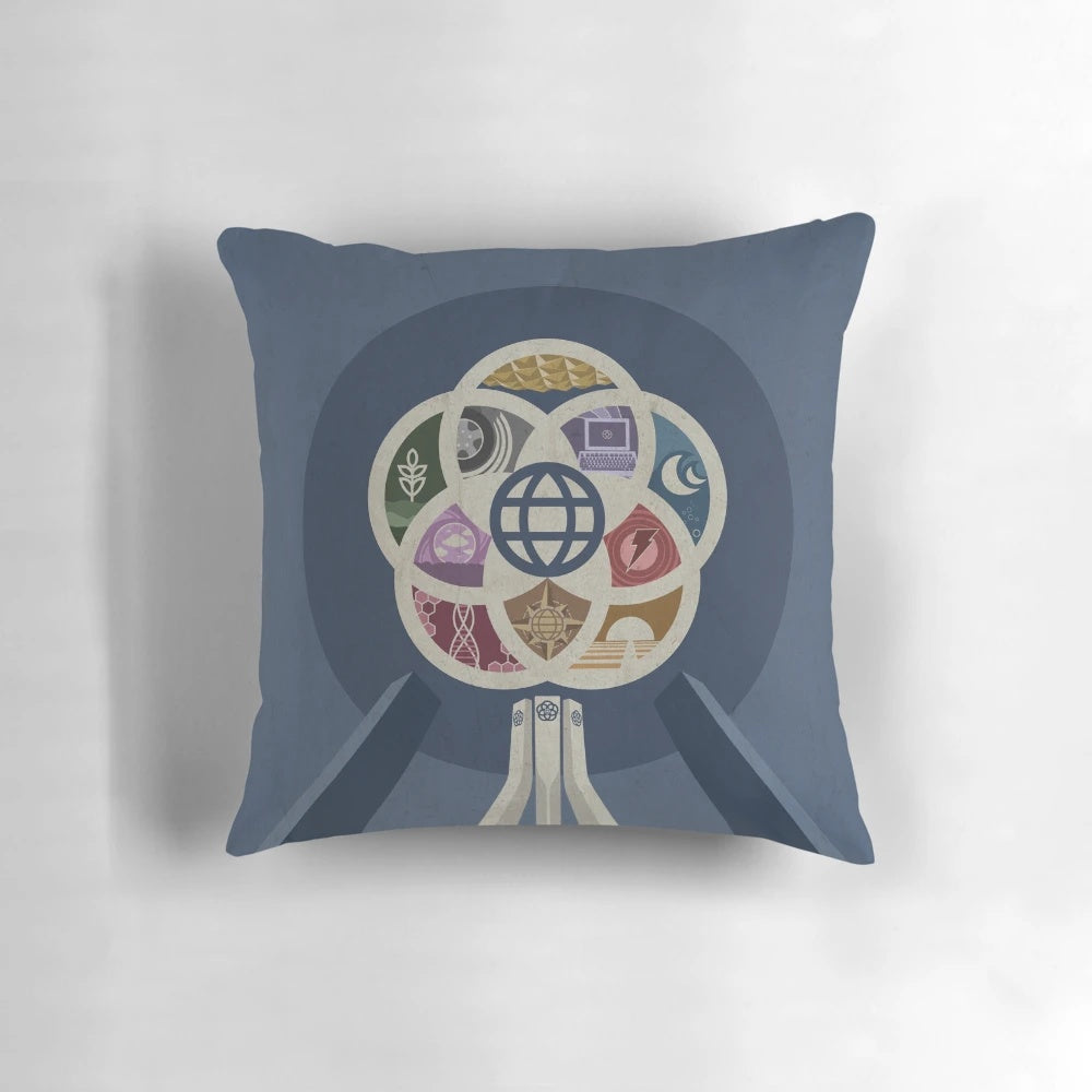 Retro EPCOT Center Spaceship Earth Minimalist Design iPhone & T-Shirt Pillow