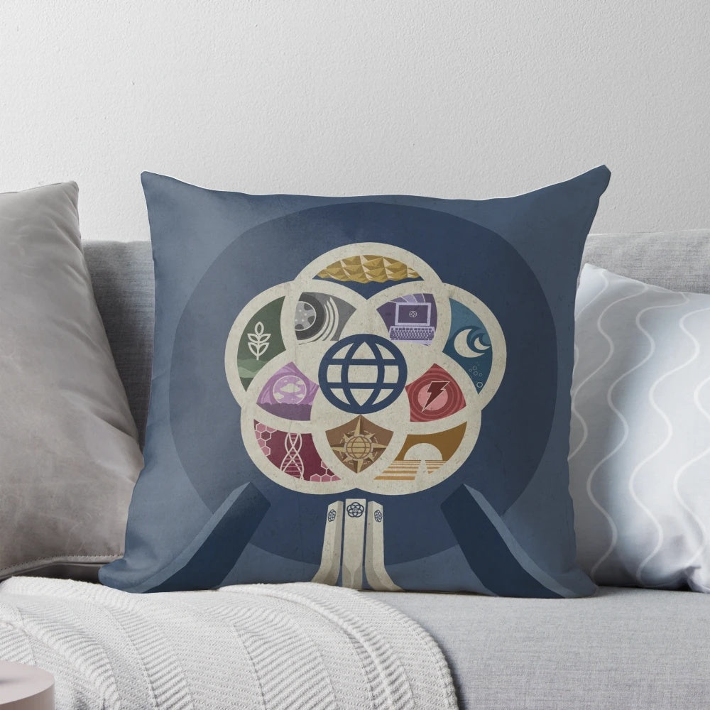 Retro EPCOT Center Spaceship Earth Minimalist Design iPhone & T-Shirt Pillow