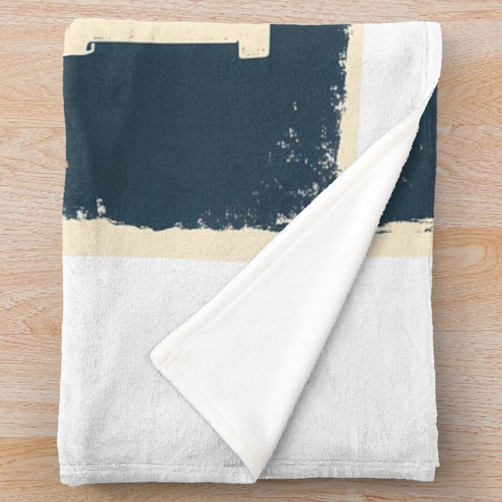 Retro European abstract Italian badge plush blanket