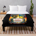 Plush blanket featuring characters from the classic 1980s animated film The Secret of Nimh