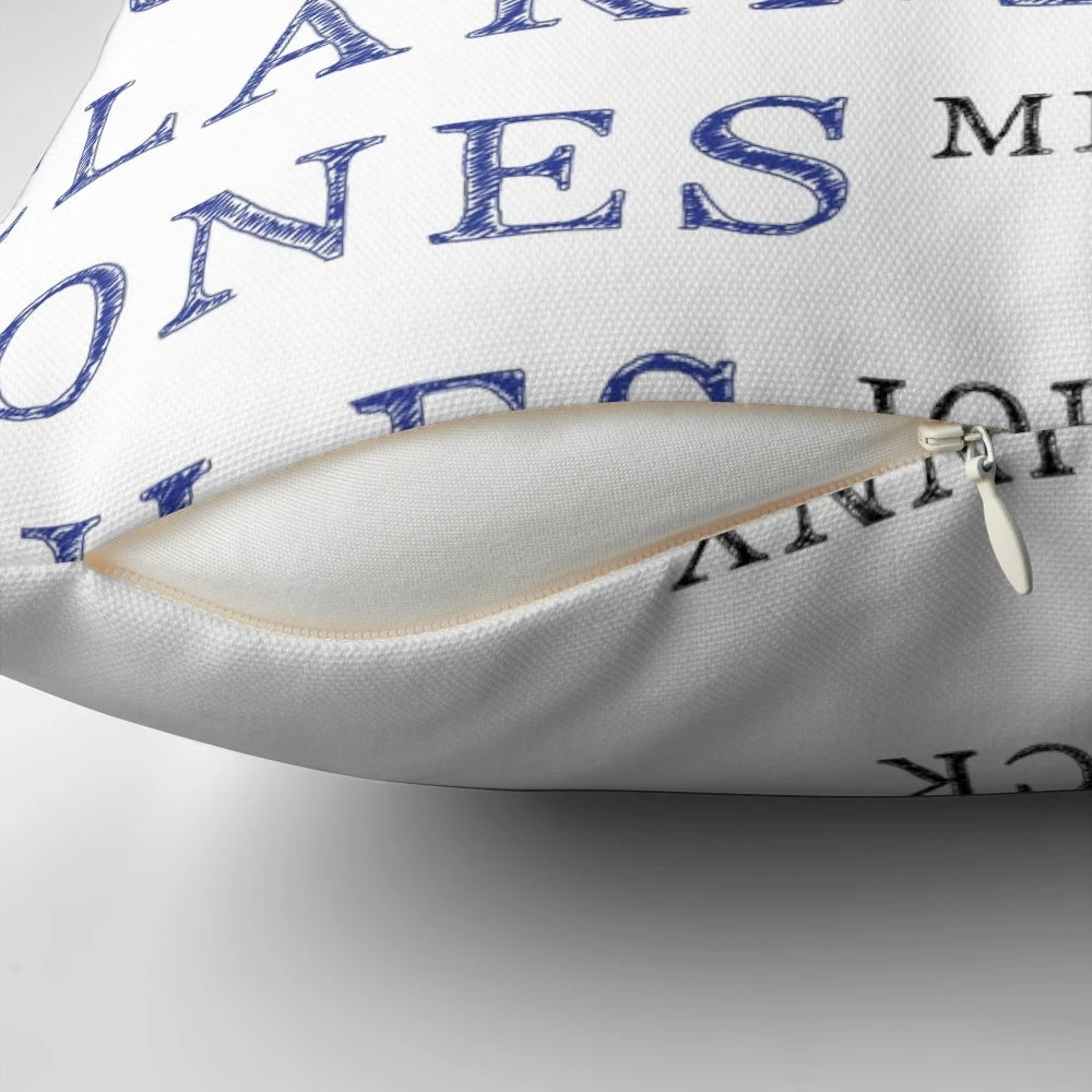 Vintage-style pillow featuring the 1972 Leeds United championship team