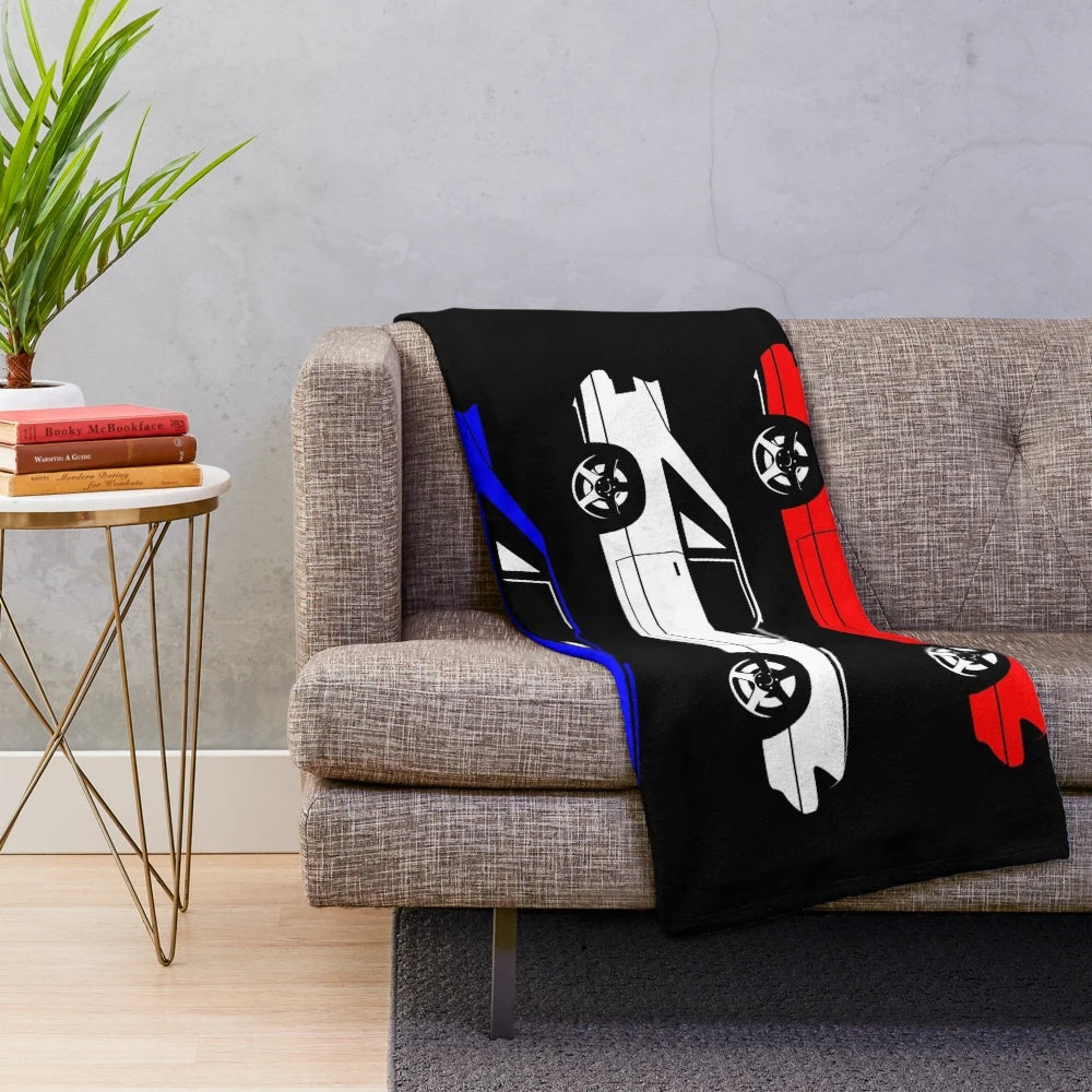 Ford Mustang Fox Body Plush Blanket