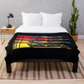 Plush blanket featuring vintage formula race cars