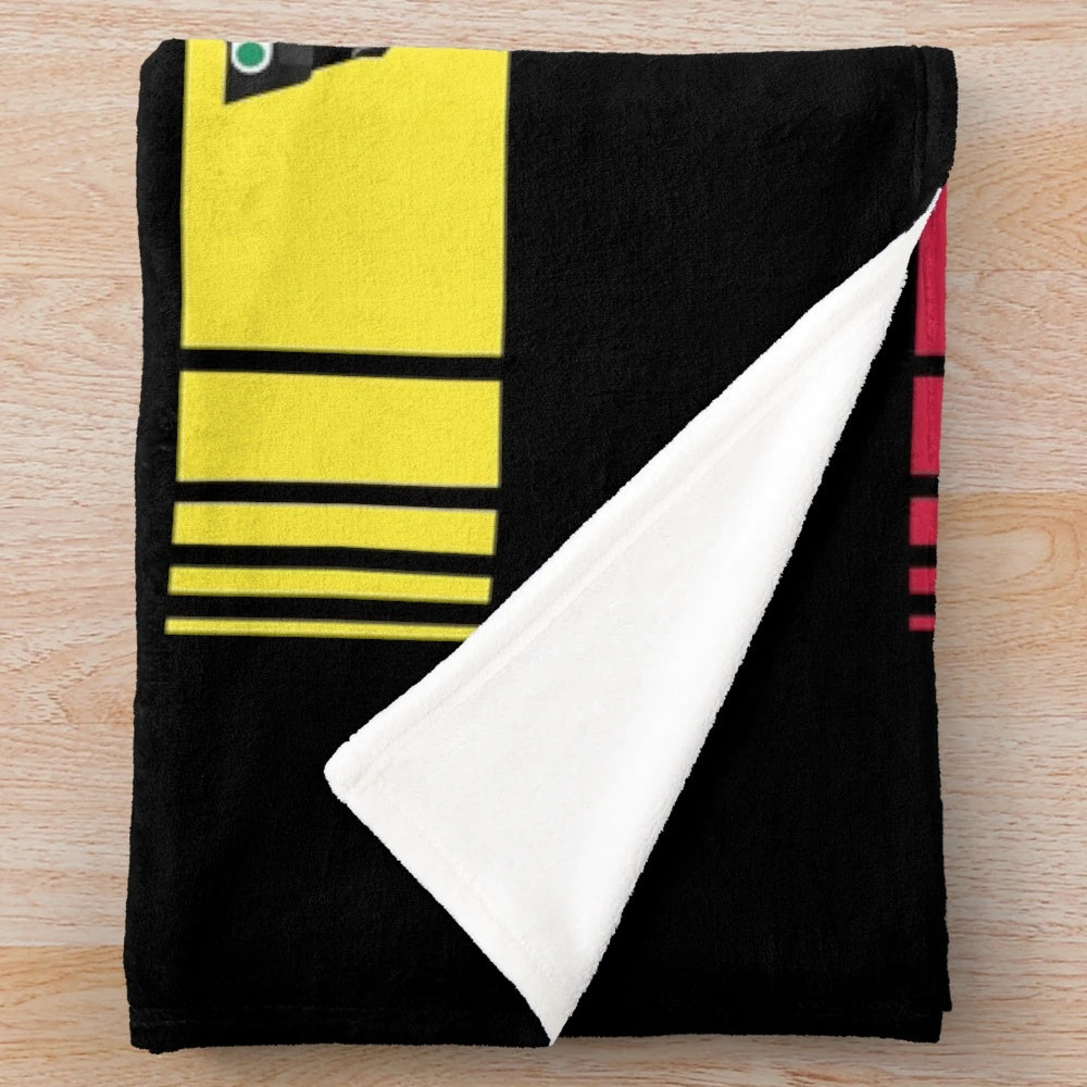Plush blanket featuring vintage formula race cars