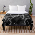 Colorful Frankenstein inspired electric plush blanket