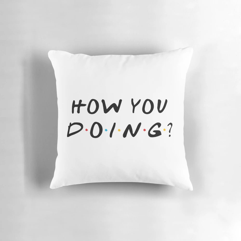 Plush pillow featuring the iconic Friends TV show characters