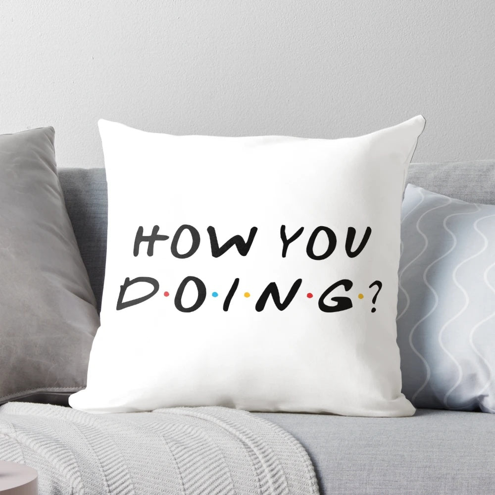 Plush pillow featuring the iconic Friends TV show characters