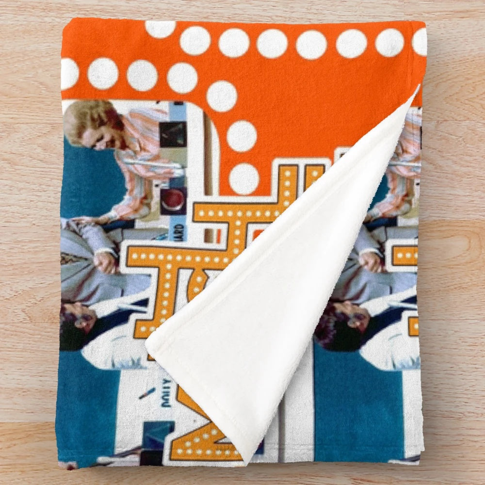 Match Game themed plush blanket featuring classic game show characters