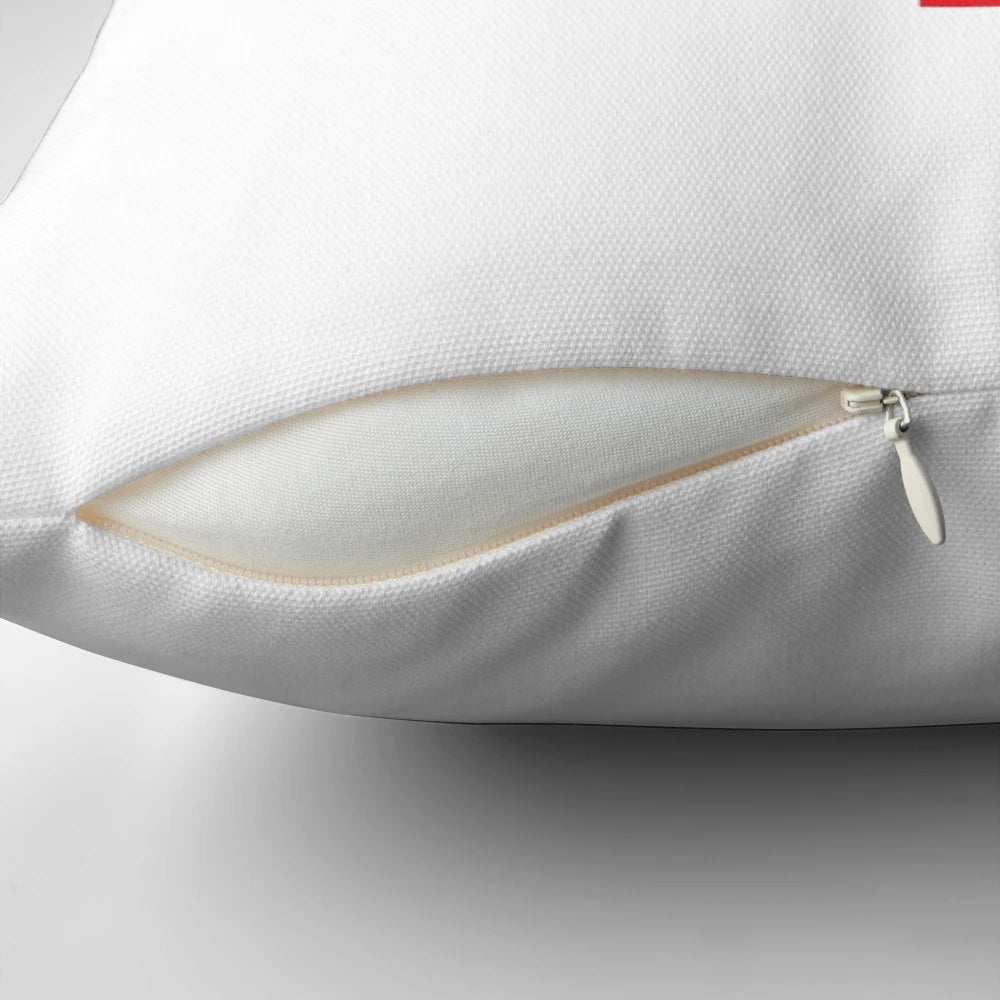 8-bit ghost pillow with retro video game style design