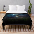 Retro video game character illustration plush blanket featuring the Wraith Raziel from the Soul Reaver series