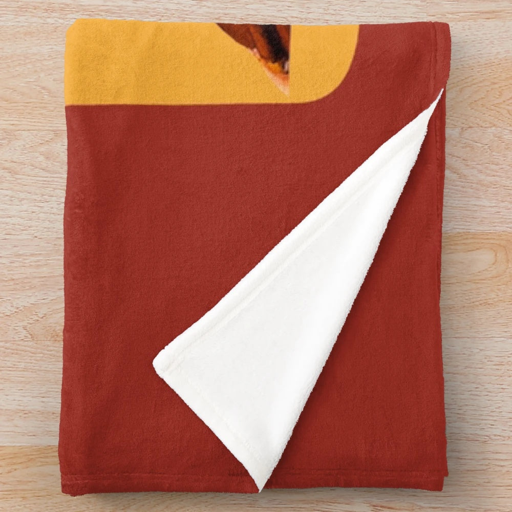 Duke Nukem inspired plush blanket with the quote "You're An Inspiration For Birth-Control