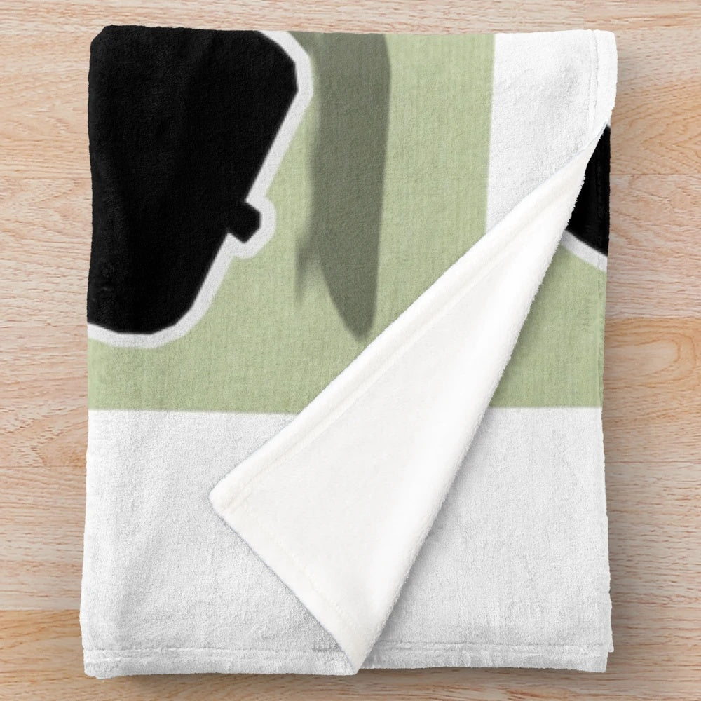 Retro gaming inspired Mr. Game & Watch plush blanket