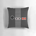 Retro gaming pillow with NES controller design
