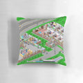 Plush pillow featuring the iconic Theme Hospital logo and design