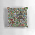 High-quality pillow featuring a vibrant, retro-inspired SimCity 2000 design