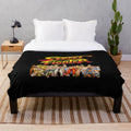 Retro Gaming Plush Blanket Inspired by Street Fighter