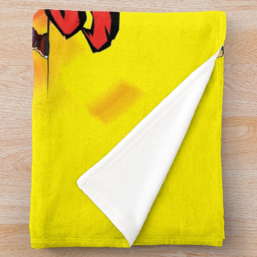 Retro gaming plush blanket featuring the Streets of Rage video game series