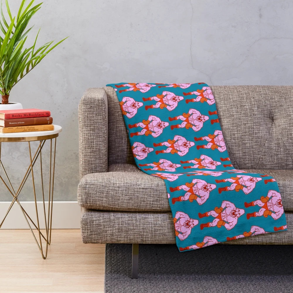 Soda Popinski Punch-Out themed plush blanket