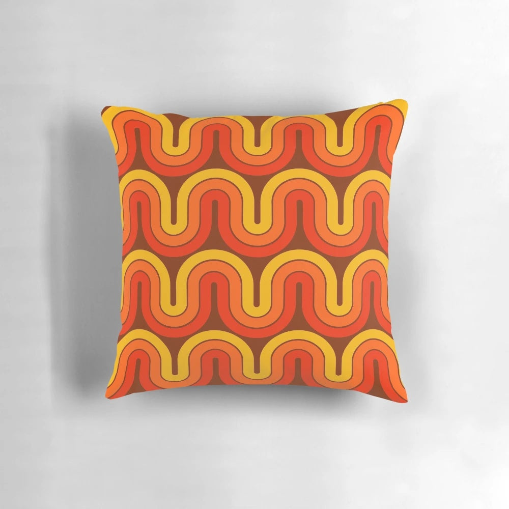 Retro geometric gradient design 839 pillow with vibrant colors and modern styling