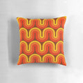 Retro geometric gradient design 839 pillow with vibrant colors and modern styling