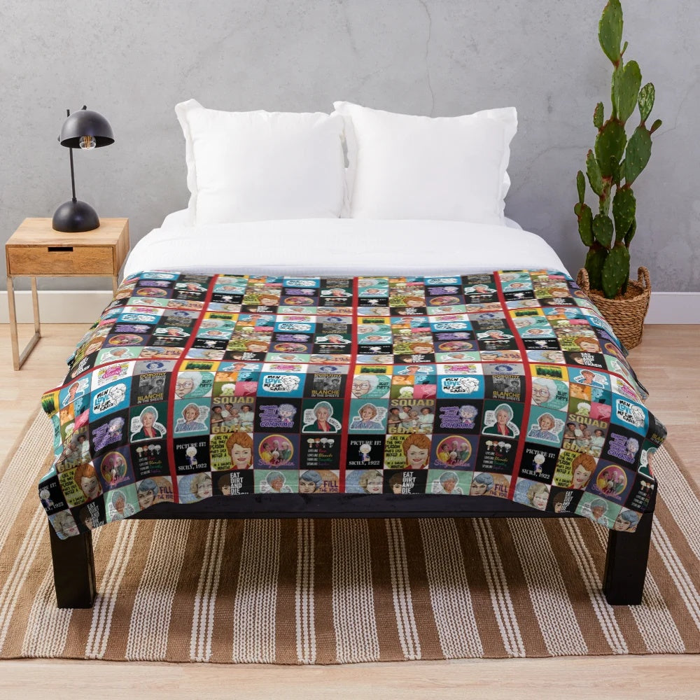 The Golden Girls TV Sitcom Themed Plush Blanket