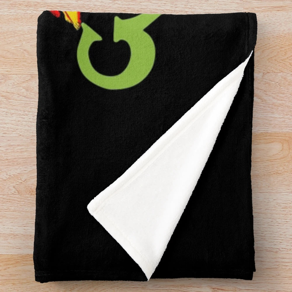 Soft Plush Blanket Featuring the Iconic Gorgar Pinball Character