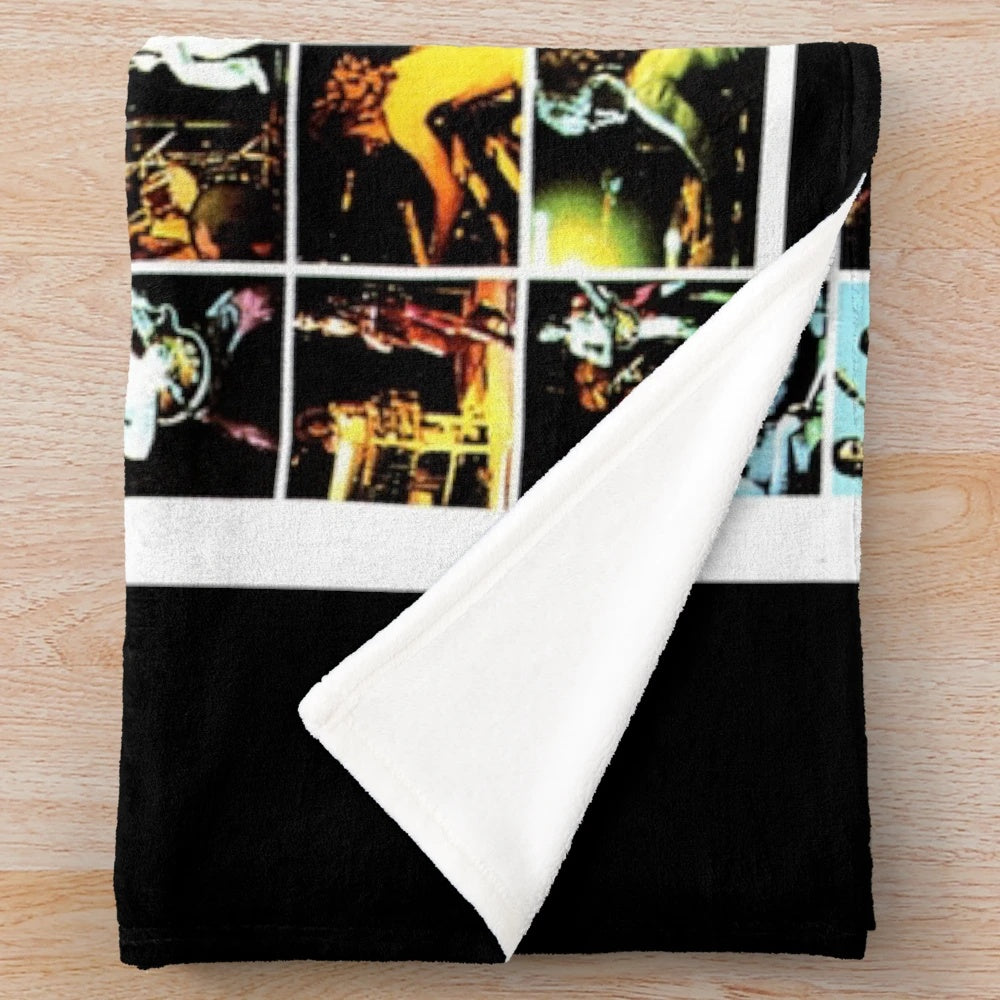 Grand Funk Railroad Plush Blanket with Classic Rock Band Imagery