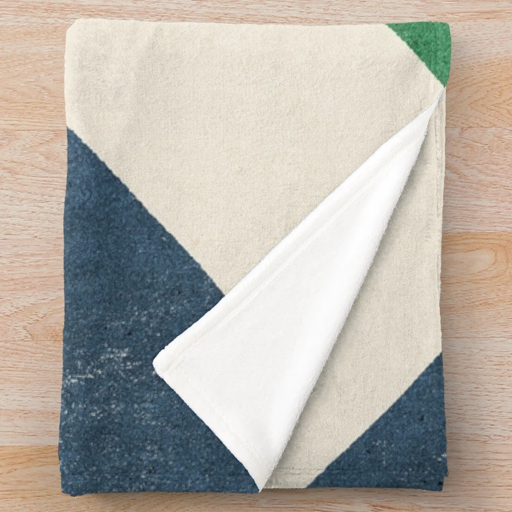 Retro and graphic tennis ball plush blanket