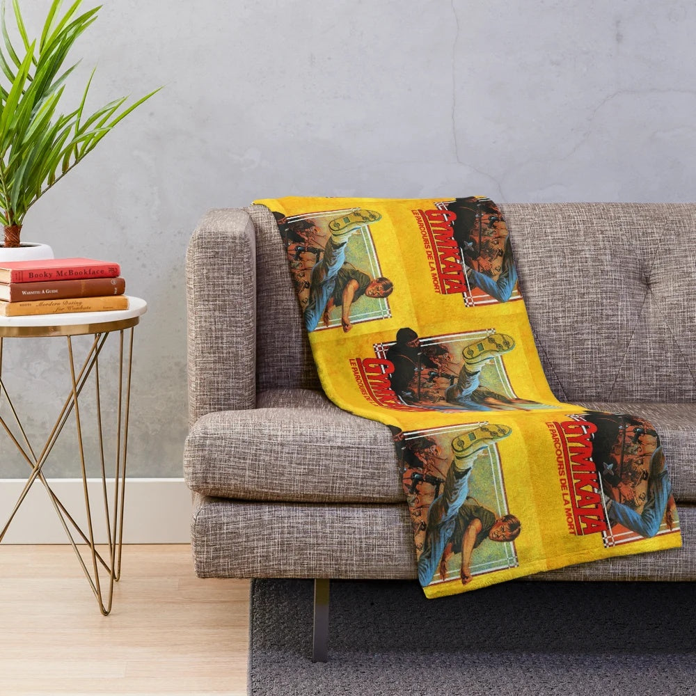 Gymkata movie-themed plush blanket