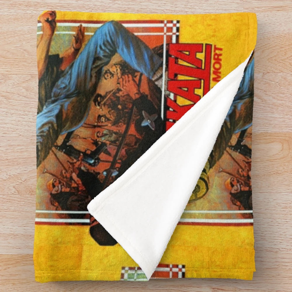 Gymkata movie-themed plush blanket