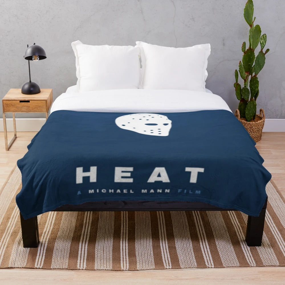 Soft and cozy plush blanket featuring the iconic film Heat (1995)