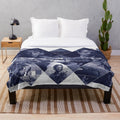 Soft plush blanket featuring a vintage-style design inspired by the classic 1995 crime drama film "Heat