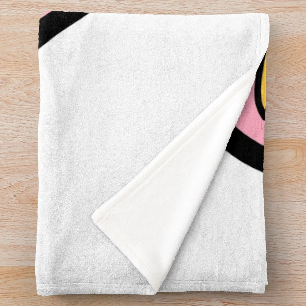 Retro Hey Arnold inspired plush blanket featuring the Hillwood crew