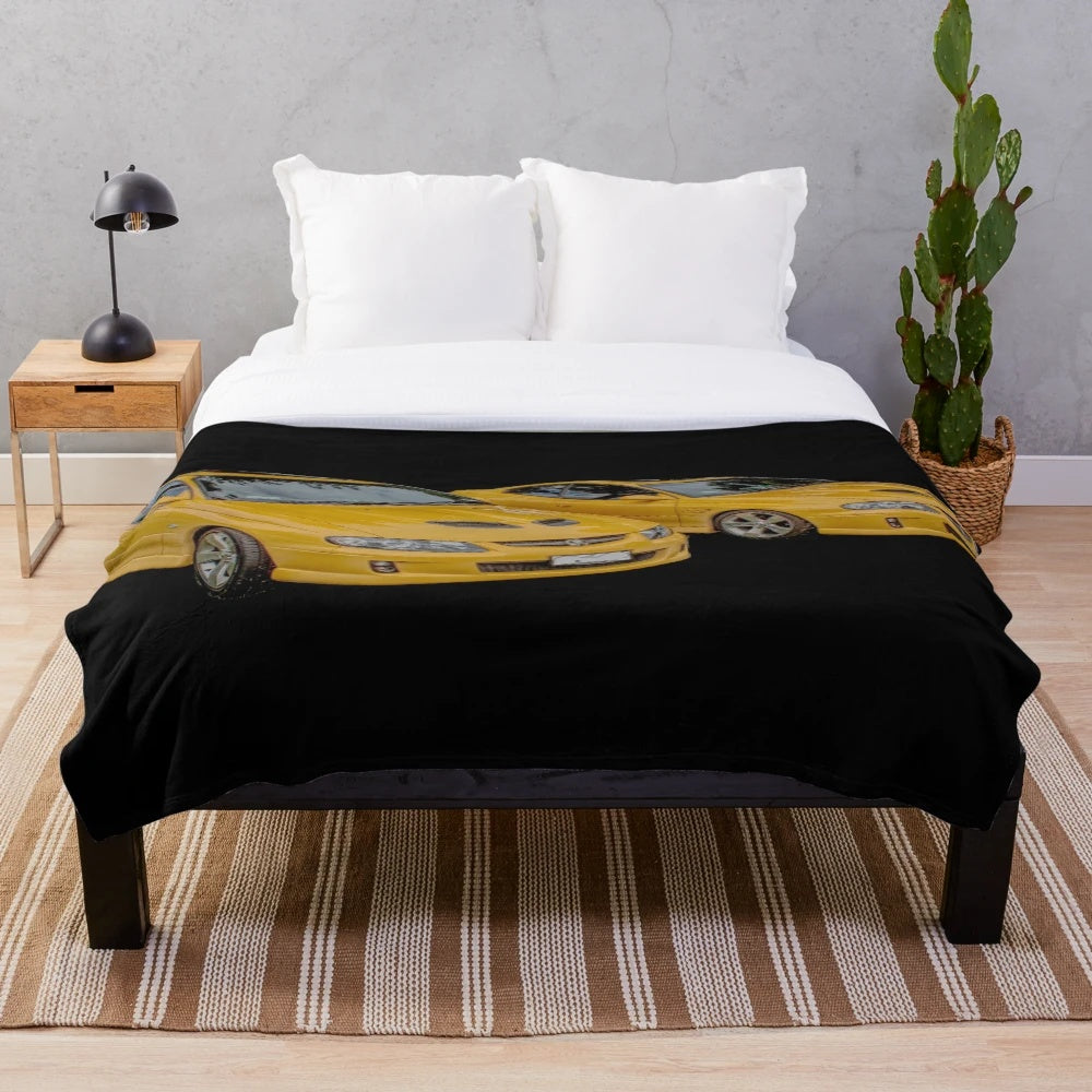 Plush blanket featuring a classic Holden Monaro sports car