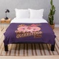 Retro hologram plush blanket featuring design inspired by Jem and The Holograms 80s cartoon band