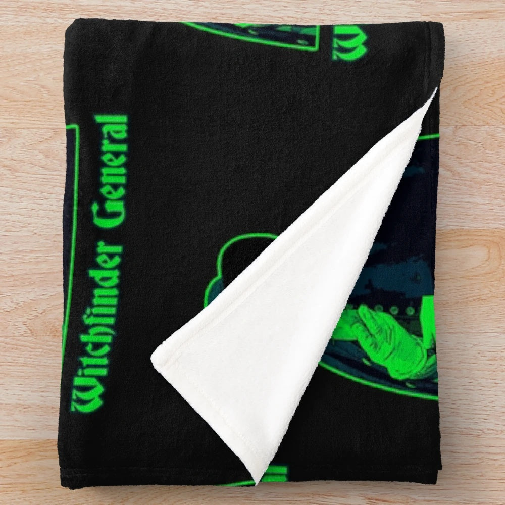 Retro horror movie inspired plush blanket