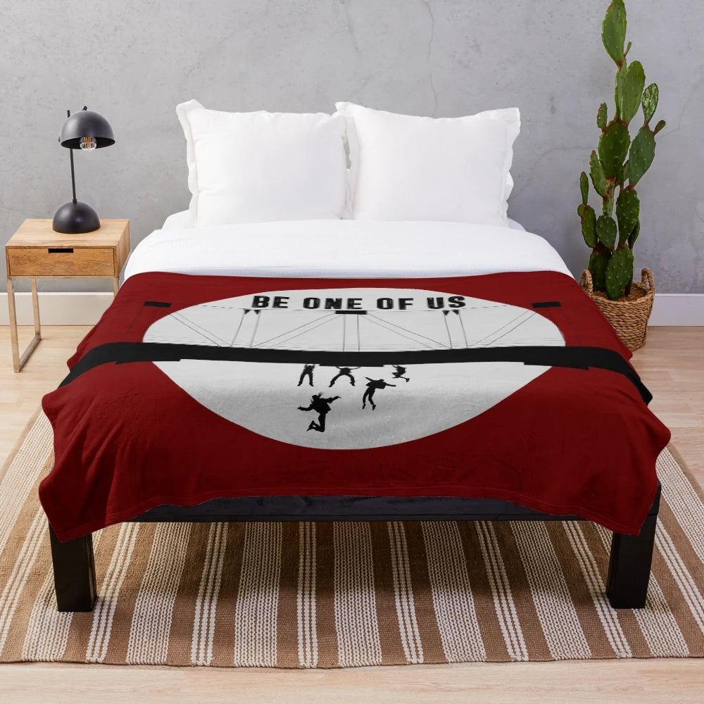 Plush blanket inspired by the classic 80s vampire movie "The Lost Boys