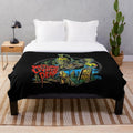 Retro Horror Zombie Tarman Plush Blanket featuring Tarman from the 1985 film Return of the Living Dead
