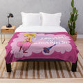 Retro I Dream of Jeannie themed plush blanket