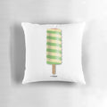 Vibrant and retro-inspired pillow featuring an ice cream lolly design, perfect for capturing the essence of summer and the British seaside.