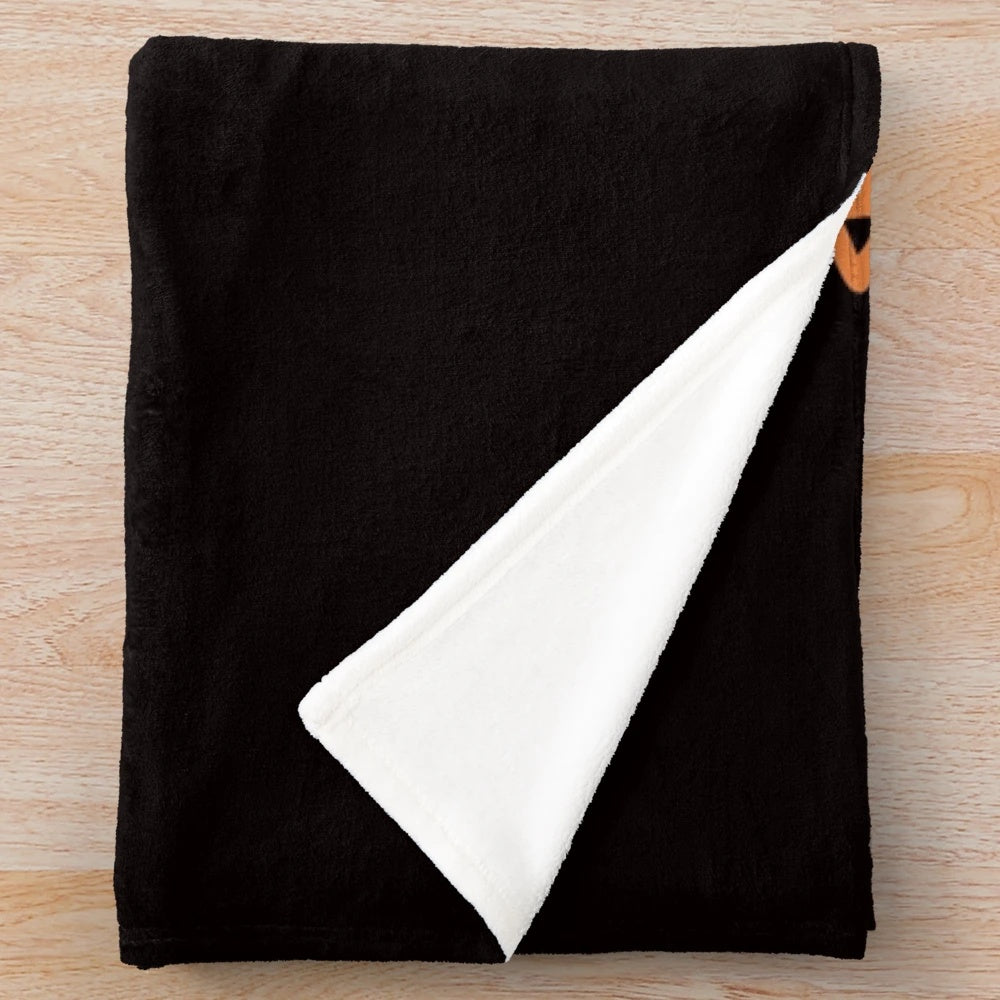 Retro ice skater figure on a soft, cozy plush blanket