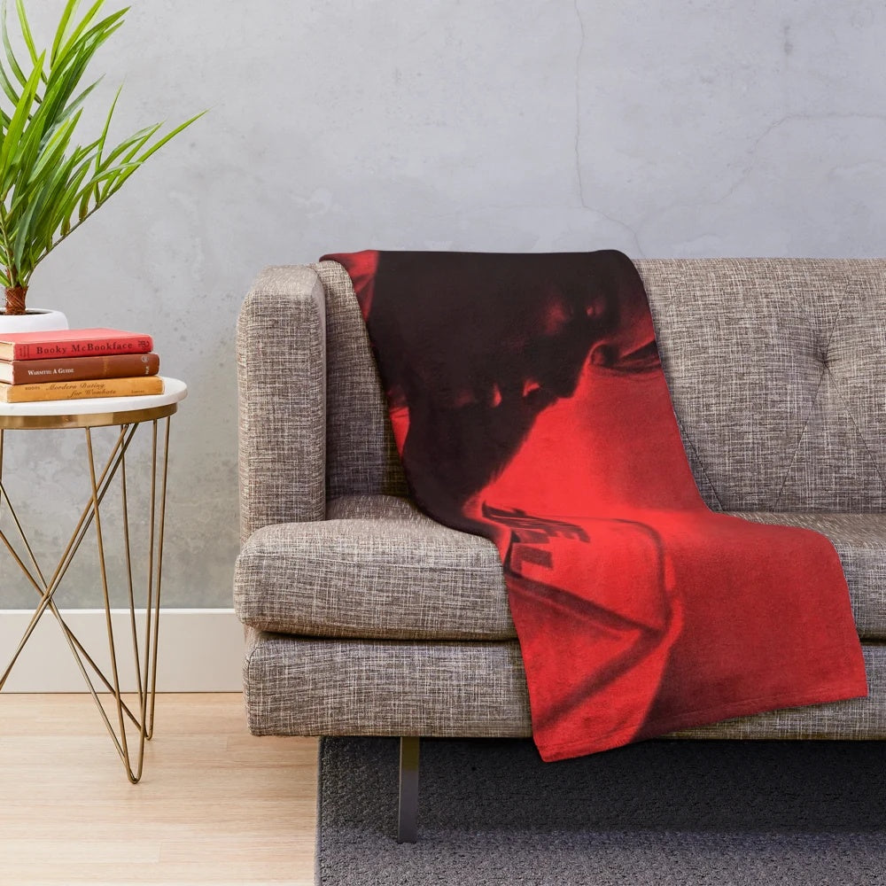 Plush blanket featuring the album cover art of Belle and Sebastian's "If You're Feeling Sinister